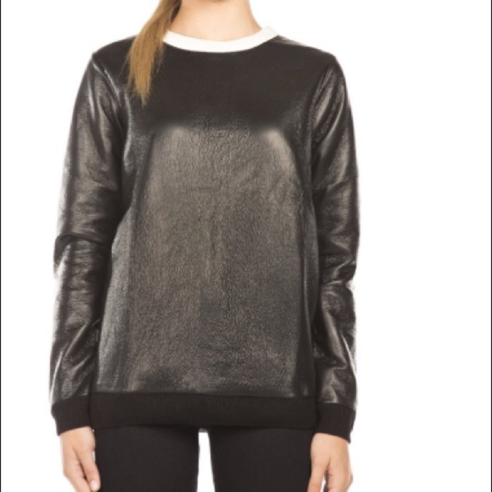 French Connection Slick Vic Textured Top Sweater